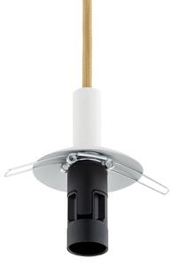 Lustră pe cablu Argon 8451 ALMIROS 1xE14/7W/230V d. 12 cm alb/auriu