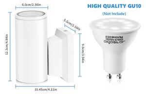 Aplică de exterior Aigostar 1xGU10/230V alb IP65 rotund