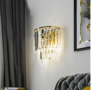 Aplică de cristal Brilagi MOZART 2xE14/40W/230V auriu