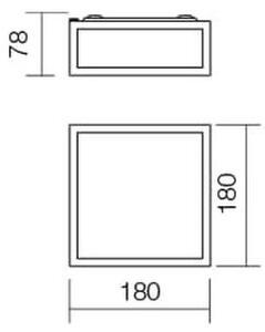 Plafonieră pentru baie EGO Redo 01-704 1xE27/52W/230V 18x18 cm IP44