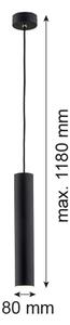 Lustră pe cablu GOMERA 1xGU10/5W/230V neagră Argon 4756