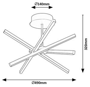 Lustră LED pe tijă Rabalux 71270 MATILDE LED/30W/230V 4000K