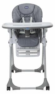 Scaun de masă pentru copii Chicco Polly Easy gri