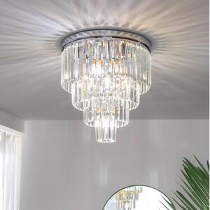 Brilagi - Plafonieră LED cu cristale MOZART, 5xE14/40W/230V, crom lucios