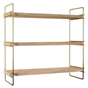 Organizator cu rafturi 45x40 cm auriu/maro