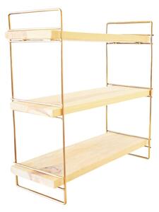 Organizator cu rafturi 45x40 cm auriu/maro