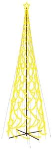 Brad de Crăciun conic, 3000 LED-uri, alb cald, 230x800 cm