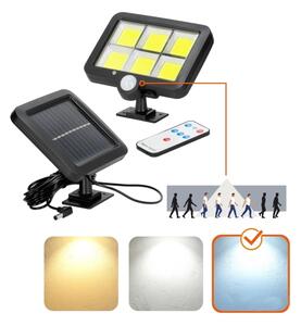 Proiector LED solar cu senzor LED/1,5W/3,7V 6000K IP44 1200 mAh