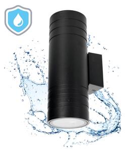 Aplică de exterior 2xGU10/35W/230V IP54 negru rotund