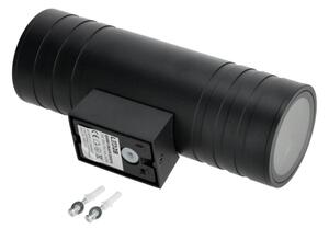 Aplică de exterior 2xGU10/35W/230V IP54 negru rotund