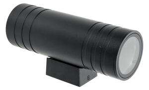 Aplică de exterior 2xGU10/35W/230V IP54 negru rotund