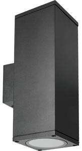 Aplică de exterior 2xGU10/35W/230V IP54 negru dreptunghiular