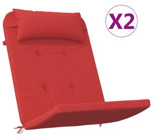 Perne pentru scaun Adirondack, 2 buc, roșu, textil oxford