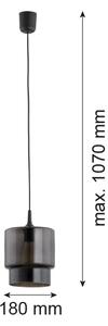 Lustră pe cablu NEWA 1xE27/15W/230V neagră Argon 3270
