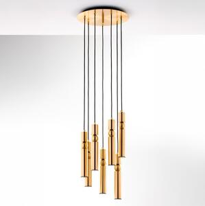 Lustră pe cablu Jupiter 2021 ALAS 7xGU10/10W/230V auriu