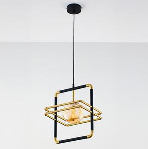 Lustră pe cablu Jupiter 2025 FIORI 1xG9/10W/230V negru/auriu/bej