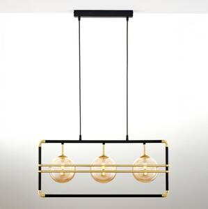 Lustră pe cablu Jupiter 2027 FIORI 3xG9/10W/230V negru/auriu/bej