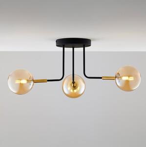 Lustră pe tijă Jupiter 2037 BURANO 3xG9/10W/230V negru/auriu/bej