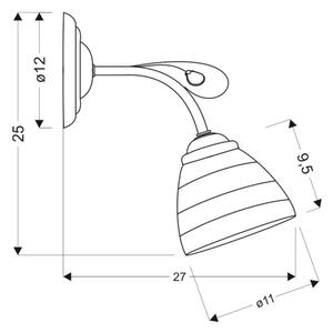Aplică perete SIMPLI 1xE27/40W/230V