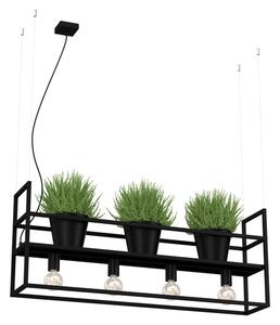 Lustră pe cablu SHELF 4xE27/60W/230V