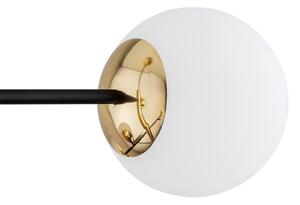 Lustră pe tijă CAMERON 8xE27/15W/230V alamă/neagră Argon 5041