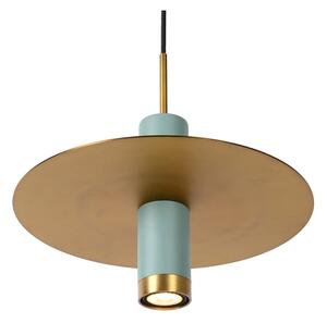 Lustră pe cablu SELIN 1xGU10/35W/230V turcoaz Lucide 03322/01/37