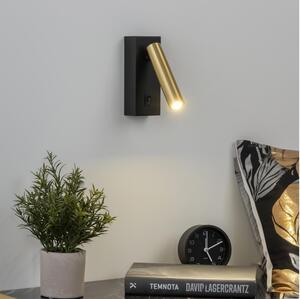 Spot LED de perete Brilagi MAYA LED/3W/230V 4000K negru/auriu