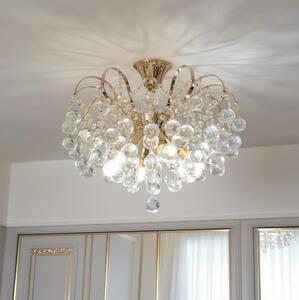 Lustră de cristal aplicată Brilagi CRYSTAL 6xE14/60W/230V auriu