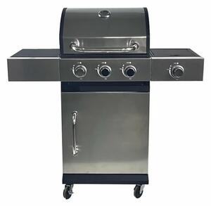 Gratar - QL-11 ,3+1 zone de gatit ,gaz, termometru, dimensiuni totale 110 X 44 X 112 cm, otel inoxidabil