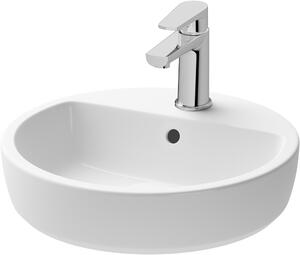 Cersanit Caspia lavoar 44x44 cm rotund de blat alb luciu K11-0094