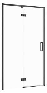 Cersanit Larga, usa cu balamale pentru deschidere 120x195cm, varianta stanga, sticla transparenta 6mm, profil negru, S932-130