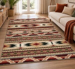 Covor Traditional Sufragerie, Model 15080 120, Bej Maro 50x80