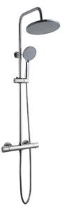 Invena Volos, set de duș cu baterie termostatică, crom, INV-AU-37-T01-V