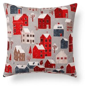 Husa de perna din microfibra WINTER COTTAGE 45x45 cm, gri