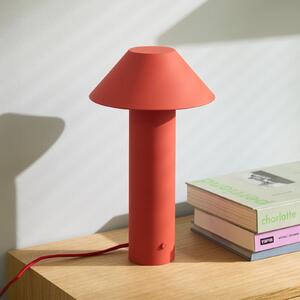 Hübsch Lampă de masă cu LED Tower, roșie, înălțime 32 cm, metal, reglabil, Verde, Camera de zi / sufragerie, Metal, Modern