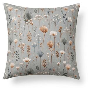 Față de pernă din microfibra BOTANIC FIELD 45x45 cm, gri