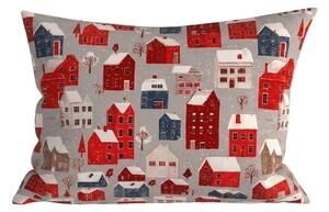 Fata de perna din microfibra WINTER COTTAGE 50x70 cm, gri