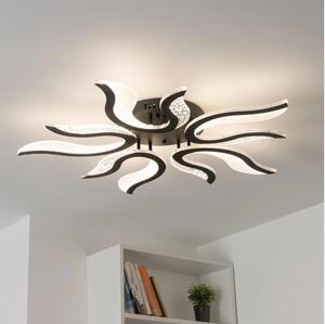 Lustră LED dimabilă aplicată Brilagi TWIST LED/65W/230V 3000-6500K negru + telecomandă