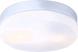 Globo Lighting Vranos plafoniera de exterior 2x60 W argint-sticlă opal 32112