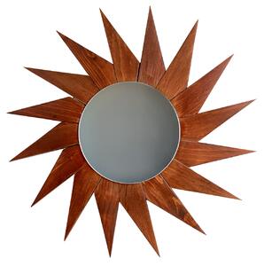 Oglinda decorativa Raza Soarelui cu rama din lemn masiv