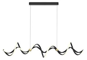 Lustră LED pe cablu COLIA LED/55W/230V negru/auriu