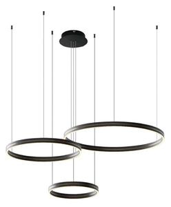 Lustră LED pe cablu GRAVITY LED/108W/230V negru