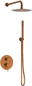 Balneo Cascade set de duș ascuns cu duș de ploaie cupru H0301050606