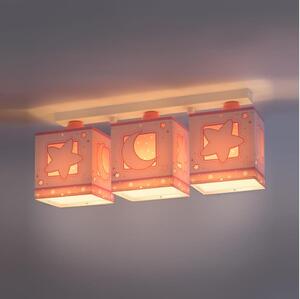 Dalber 63233NS - Plafonieră copii MOON LIGHT 3xE27/60W/230V roz