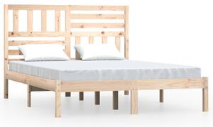 Cadru de pat 120x190 cm, mic, dublu, lemn masiv de pin