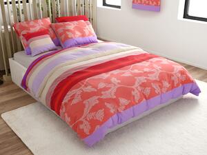 Lenjerie din bumbac Renforce IMARA rosie Dimensiune lenjerie de pat: 2 buc 80 x 80 cm | 200 x 220 cm
