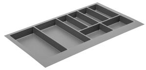 Suport organizare tacamuri Axispace, gri antracit, pentru latime exterioara corp 900 mm, montabil in sertar de bucatarie