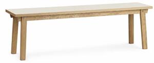 Banca cu structura din lemn de acacia,White L160-l39-h42 cm
