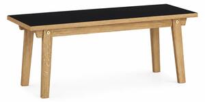 Banca cu structura din lemn de acacia,Black L160-l39-h42 cm