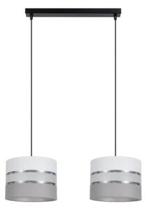 Lustră pe cablu CORAL 2xE27/60W/230V alb/gri